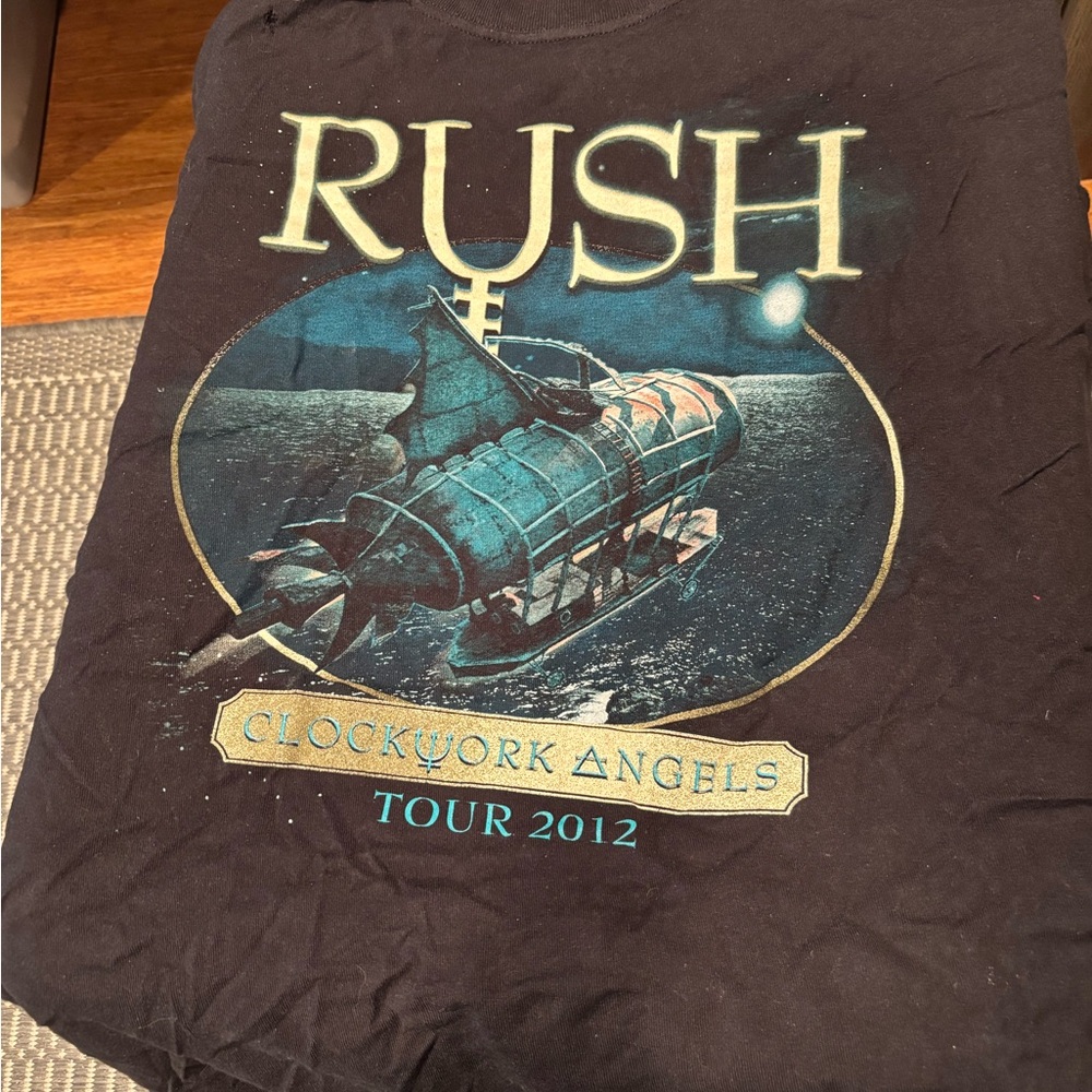 Rush Clockwork Angels Tour 2012 Black T-Shirt